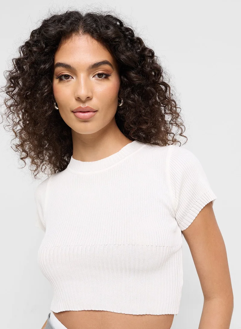 Ginger Knitted Ribbed Top